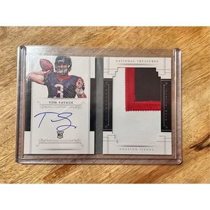 2014-Panini National Treasures Tom Savage Jumbo Rookie Auto Patch Booklet